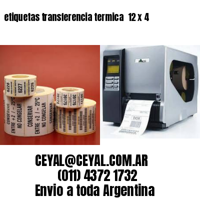 etiquetas transferencia termica  12 x 4