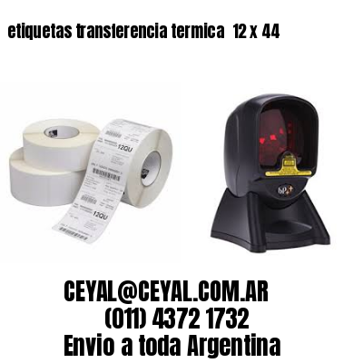 etiquetas transferencia termica  12 x 44