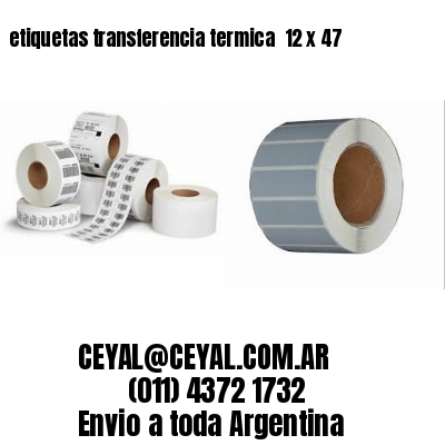 etiquetas transferencia termica  12 x 47