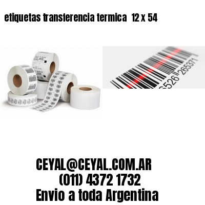 etiquetas transferencia termica  12 x 54