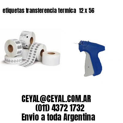 etiquetas transferencia termica  12 x 56
