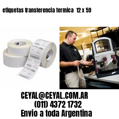 etiquetas transferencia termica  12 x 59