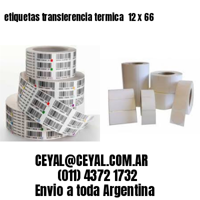 etiquetas transferencia termica  12 x 66