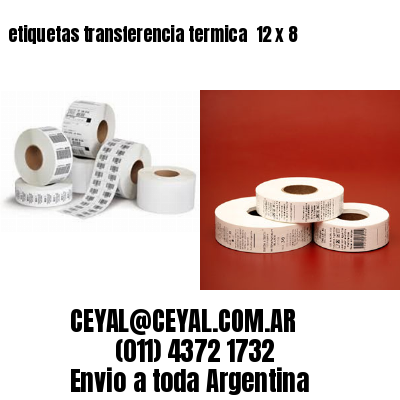 etiquetas transferencia termica  12 x 8