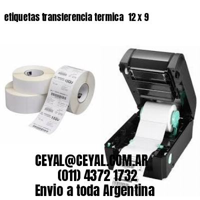 etiquetas transferencia termica  12 x 9