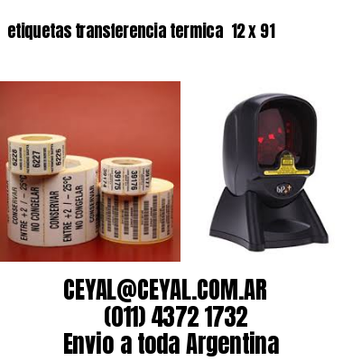 etiquetas transferencia termica  12 x 91