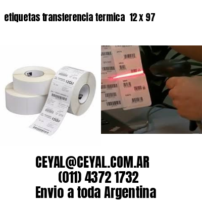 etiquetas transferencia termica  12 x 97