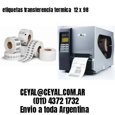 etiquetas transferencia termica  12 x 98