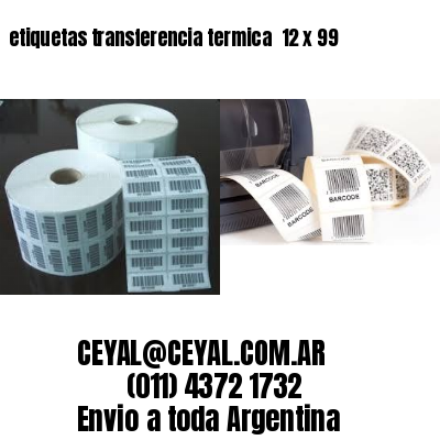 etiquetas transferencia termica  12 x 99