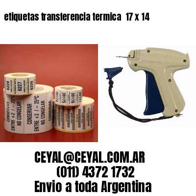 etiquetas transferencia termica  17 x 14