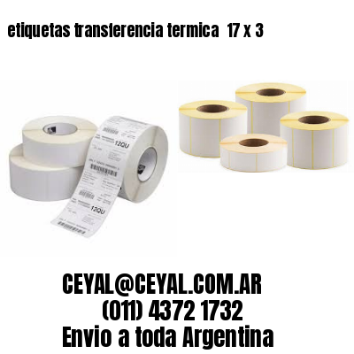 etiquetas transferencia termica  17 x 3