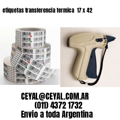 etiquetas transferencia termica  17 x 42