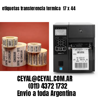 etiquetas transferencia termica  17 x 44
