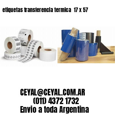 etiquetas transferencia termica  17 x 57