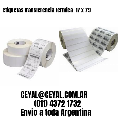 etiquetas transferencia termica  17 x 79