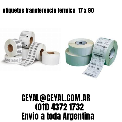 etiquetas transferencia termica  17 x 90