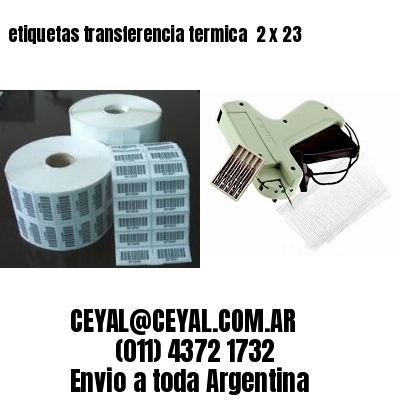 etiquetas transferencia termica  2 x 23