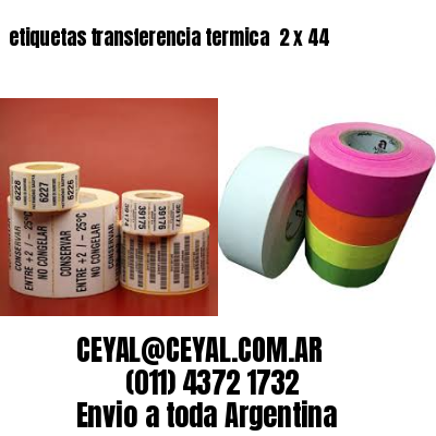 etiquetas transferencia termica  2 x 44
