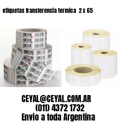 etiquetas transferencia termica  2 x 65