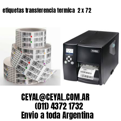 etiquetas transferencia termica  2 x 72