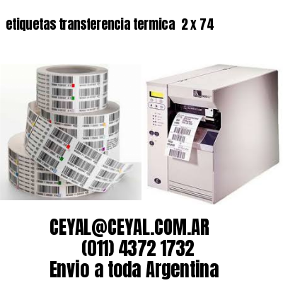 etiquetas transferencia termica  2 x 74