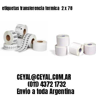 etiquetas transferencia termica  2 x 78