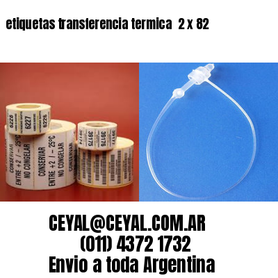 etiquetas transferencia termica  2 x 82