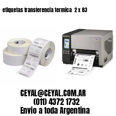 etiquetas transferencia termica  2 x 83