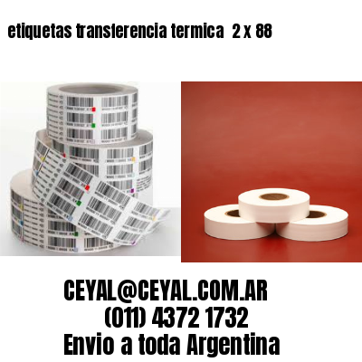 etiquetas transferencia termica  2 x 88