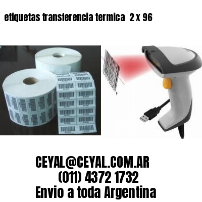 etiquetas transferencia termica  2 x 96
