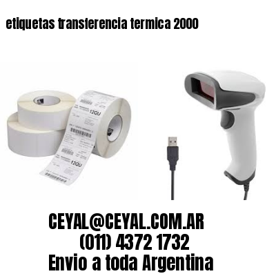 etiquetas transferencia termica 2000