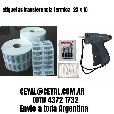 etiquetas transferencia termica  22 x 10