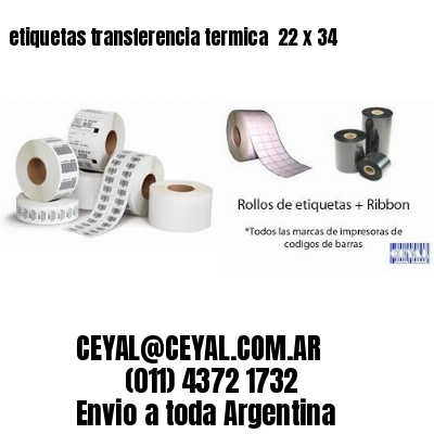 etiquetas transferencia termica  22 x 34
