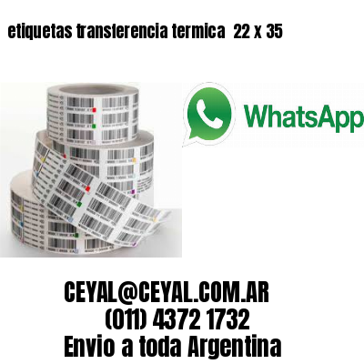 etiquetas transferencia termica  22 x 35