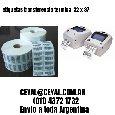 etiquetas transferencia termica  22 x 37