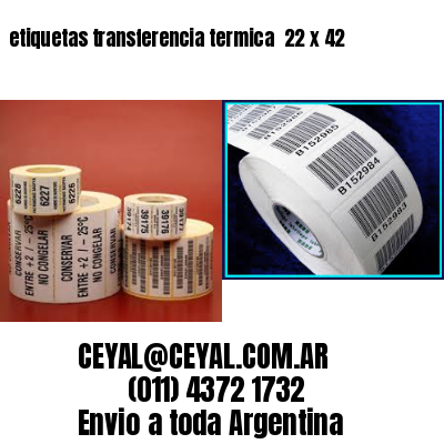 etiquetas transferencia termica  22 x 42