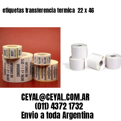 etiquetas transferencia termica  22 x 46