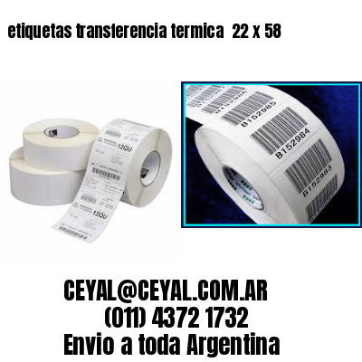 etiquetas transferencia termica  22 x 58