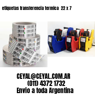 etiquetas transferencia termica  22 x 7