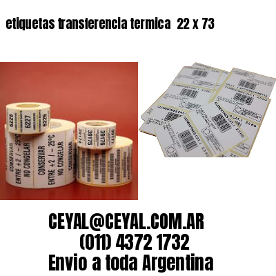 etiquetas transferencia termica  22 x 73