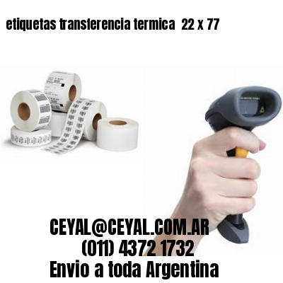 etiquetas transferencia termica  22 x 77