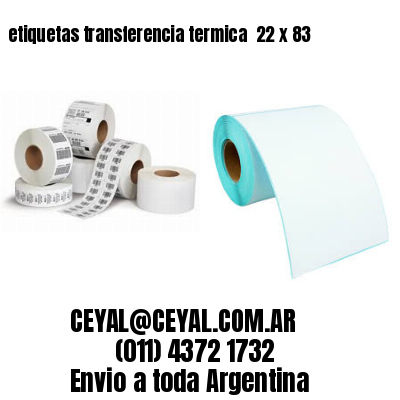 etiquetas transferencia termica  22 x 83