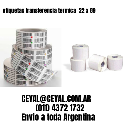 etiquetas transferencia termica  22 x 89