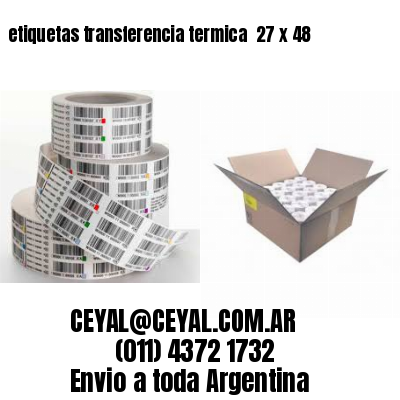 etiquetas transferencia termica  27 x 48