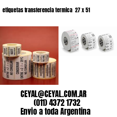 etiquetas transferencia termica  27 x 51
