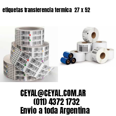 etiquetas transferencia termica  27 x 52