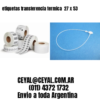 etiquetas transferencia termica  27 x 53