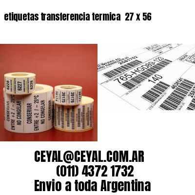 etiquetas transferencia termica  27 x 56