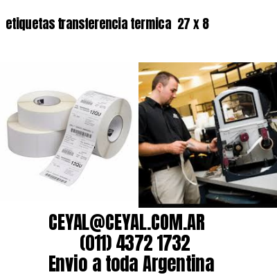 etiquetas transferencia termica  27 x 8