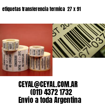 etiquetas transferencia termica  27 x 91